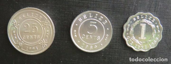Monedas antiguas de Am&eacute;rica: ESPL&Eacute;NDIDA SERIE SIN CIRCULAR DE BELIZE - Foto 1