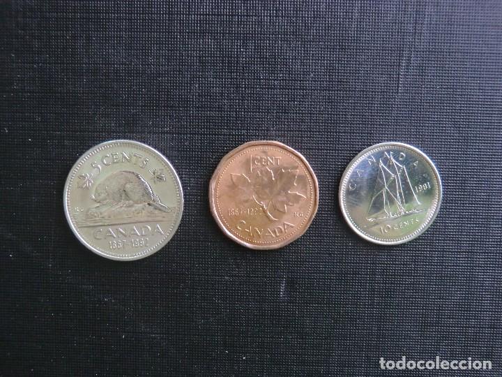 Monedas antiguas de Am&eacute;rica: ESPL&Eacute;NDIDA SERIE SIN CIRCULAR DE CANAD&Aacute; - Foto 1