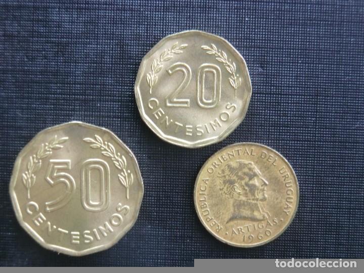 Monedas antiguas de Am&eacute;rica: ESPL&Eacute;NDIDA SERIE SIN CIRCULAR DE URUGUAY - Foto 2