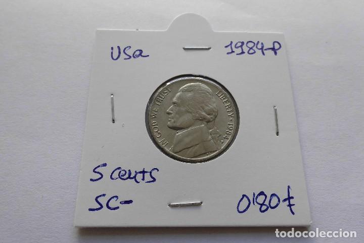 Monedas antiguas de Am&eacute;rica: Usa 5 centavos 1984 P - Foto 1