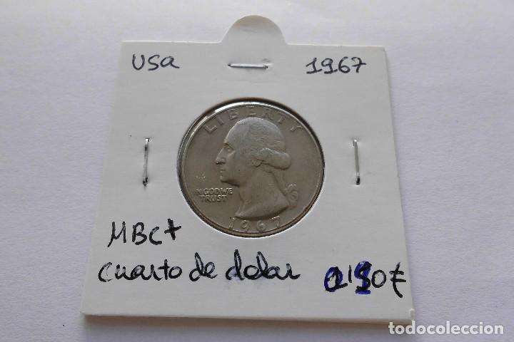 Monedas antiguas de Am&eacute;rica: Usa 1/4 dolar 1967 - Foto 1