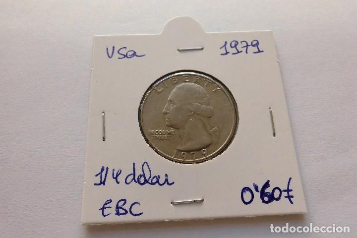 Monedas antiguas de Am&eacute;rica: Usa 1/4 dolar 1979 - Foto 1