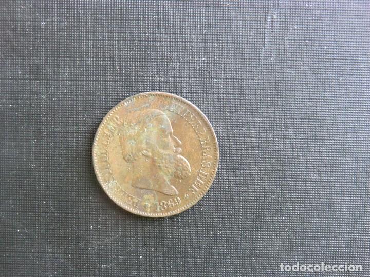 Monedas antiguas de Am&eacute;rica: BRASIL  -  20 REIS  -  1869 - Foto 2
