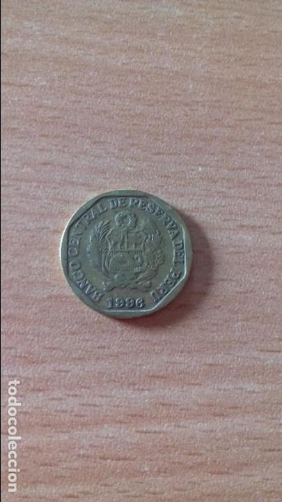 Monedas antiguas de Am&eacute;rica: Moneda de  20 c&eacute;ntimos de Per&uacute;. A&ntilde;o 1996. - Foto 1