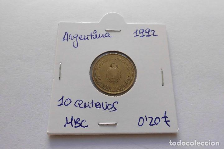 Monedas antiguas de Am&eacute;rica: Argentina 10 centavos 1992 - Foto 1