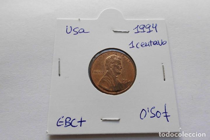 Monedas antiguas de Am&eacute;rica: Usa 1 centavo 1994 - Foto 1