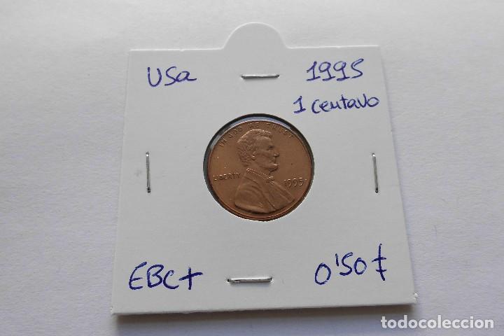 Monedas antiguas de Am&eacute;rica: Usa 1 centavo 1995 - Foto 1