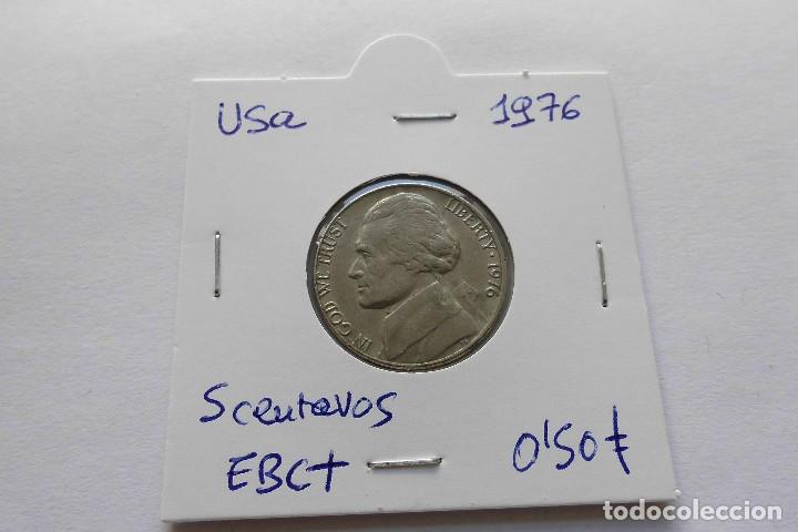 Monedas antiguas de Am&eacute;rica: Usa 5 centavos 1976 - Foto 1