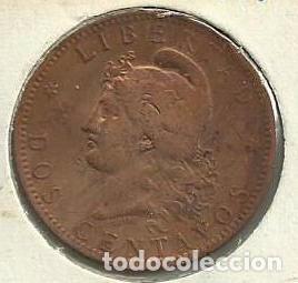 Monedas antiguas de Am&eacute;rica: MONEDA ARGENTINA 2 CENTAVOS 1884 - Foto 1