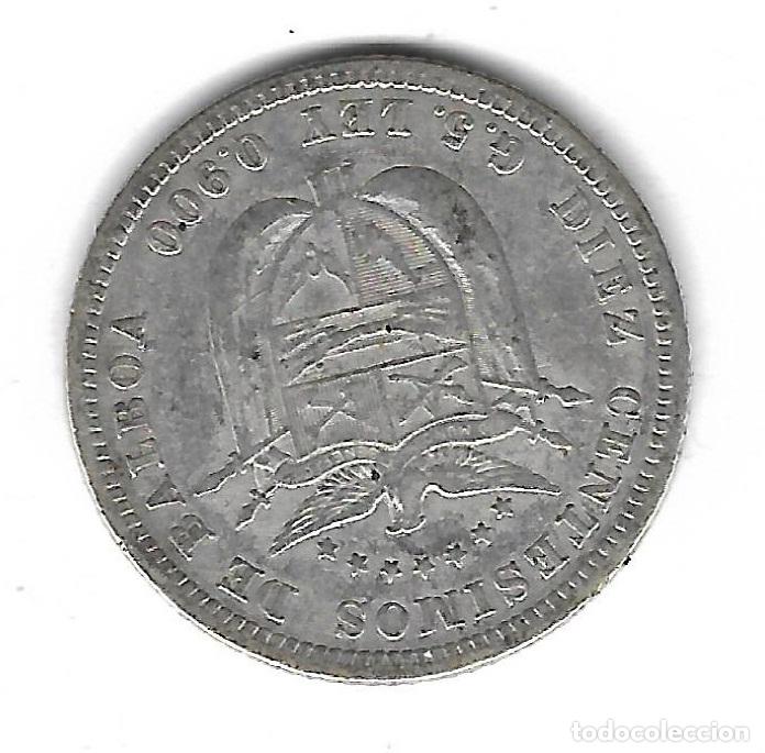 Monedas antiguas de Am&eacute;rica: MONEDA. PANAMA. 10 CENTESIMAS DE BALBOA. 1904. - Foto 2