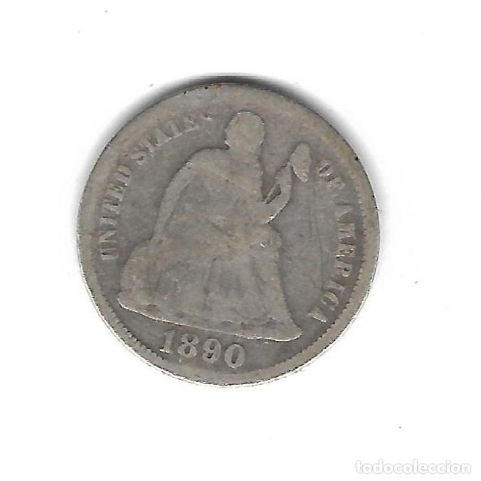 Monedas antiguas de Am&eacute;rica: MONEDA. 1 DIME. EEUU. 1890. - Foto 1