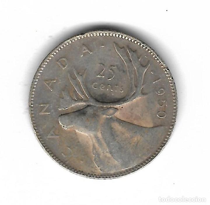 Monedas antiguas de Am&eacute;rica: MONEDA. CANADA. JORGE IV. 25 CENTIMOS. - Foto 2