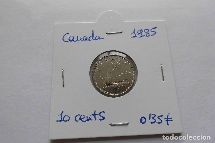 Monedas antiguas de Am&eacute;rica: Canada 10 Cents 1985 - Foto 1