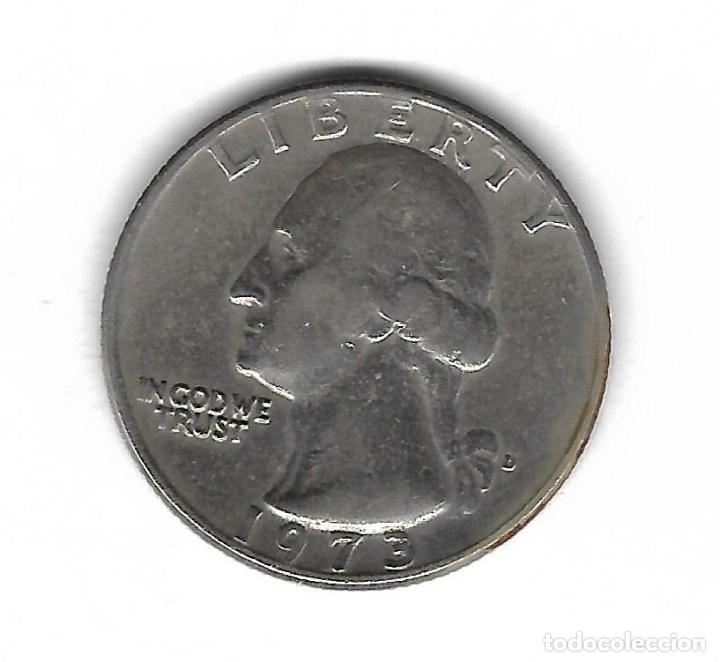 Monedas antiguas de Am&eacute;rica: MONEDA. EEUU. 1/4 DOLAR. 1973 - Foto 1