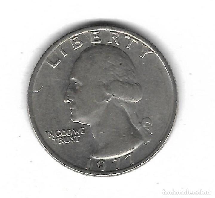 Monedas antiguas de Am&eacute;rica: MONEDA. EEUU. 1/4 DOLAR. 1977 - Foto 1