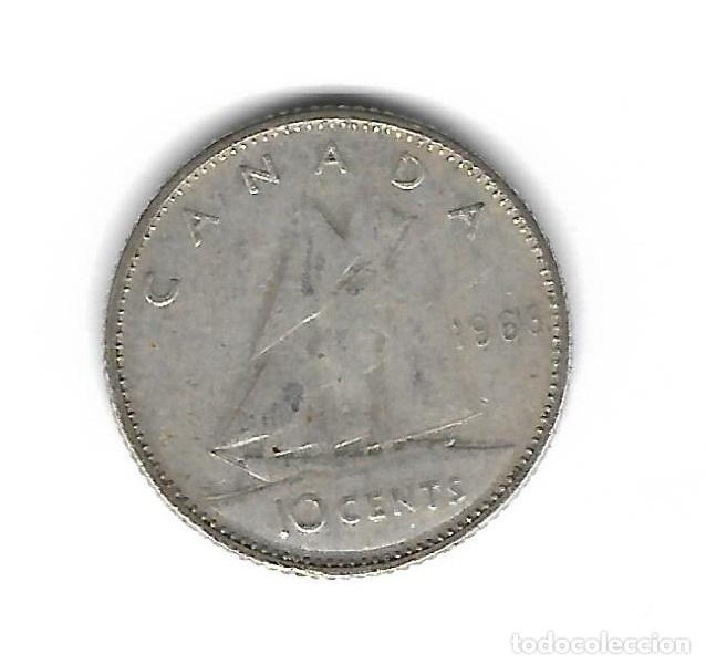 Monedas antiguas de Am&eacute;rica: MONEDA. CANADA. 10 CENTIMOS. 1968. - Foto 2