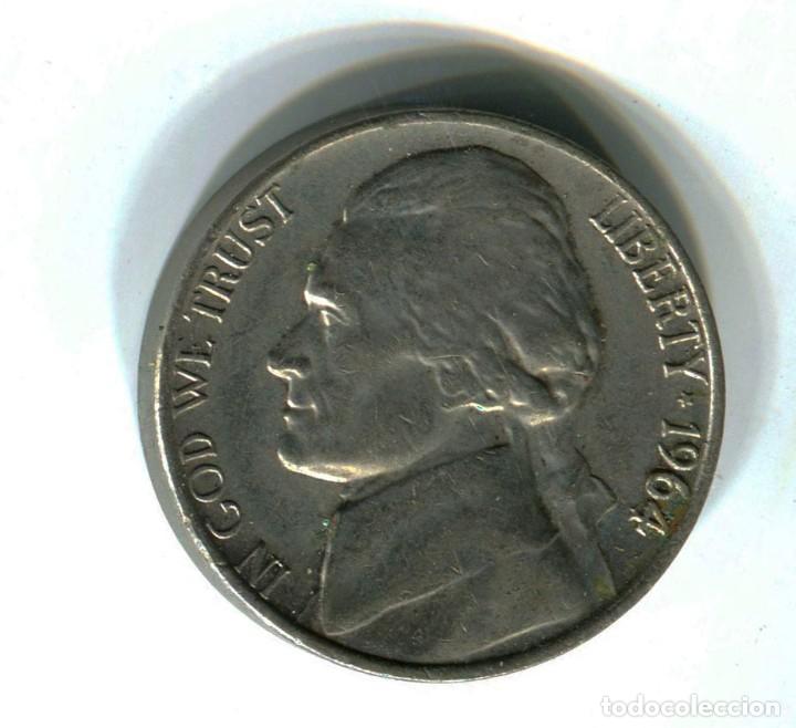 Monedas antiguas de Am&eacute;rica: EEUU, five cents. 5 CENTAVOS 1964 - Foto 1