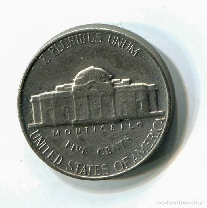 Monedas antiguas de Am&eacute;rica: EEUU, five cents. 5 CENTAVOS 1964 - Foto 2