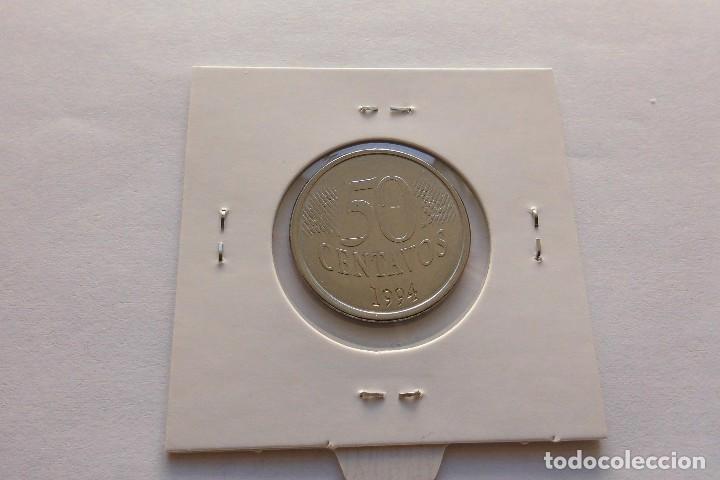 Monedas antiguas de Am&eacute;rica: Brasil 50 Centavos 1994 - Foto 2