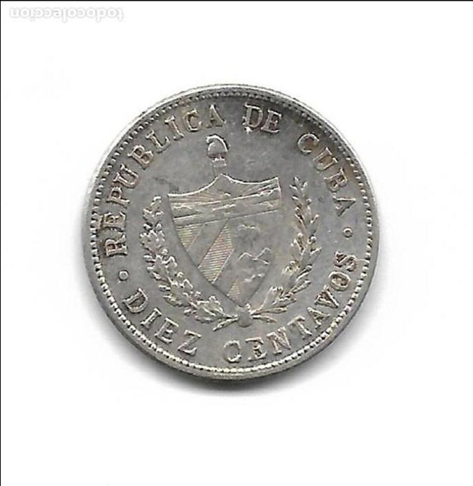 Monedas antiguas de Am&eacute;rica: MONEDA. CUBA. 10 CENTAVOS. 1948 - Foto 2