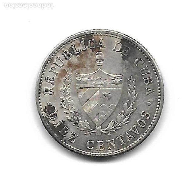 Monedas antiguas de Am&eacute;rica: MONEDA. CUBA. 10 CENTAVOS. 1948 - Foto 2