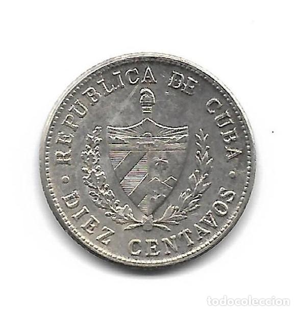Monedas antiguas de Am&eacute;rica: MONEDA. CUBA. 10 CENTAVOS. 1949. - Foto 2