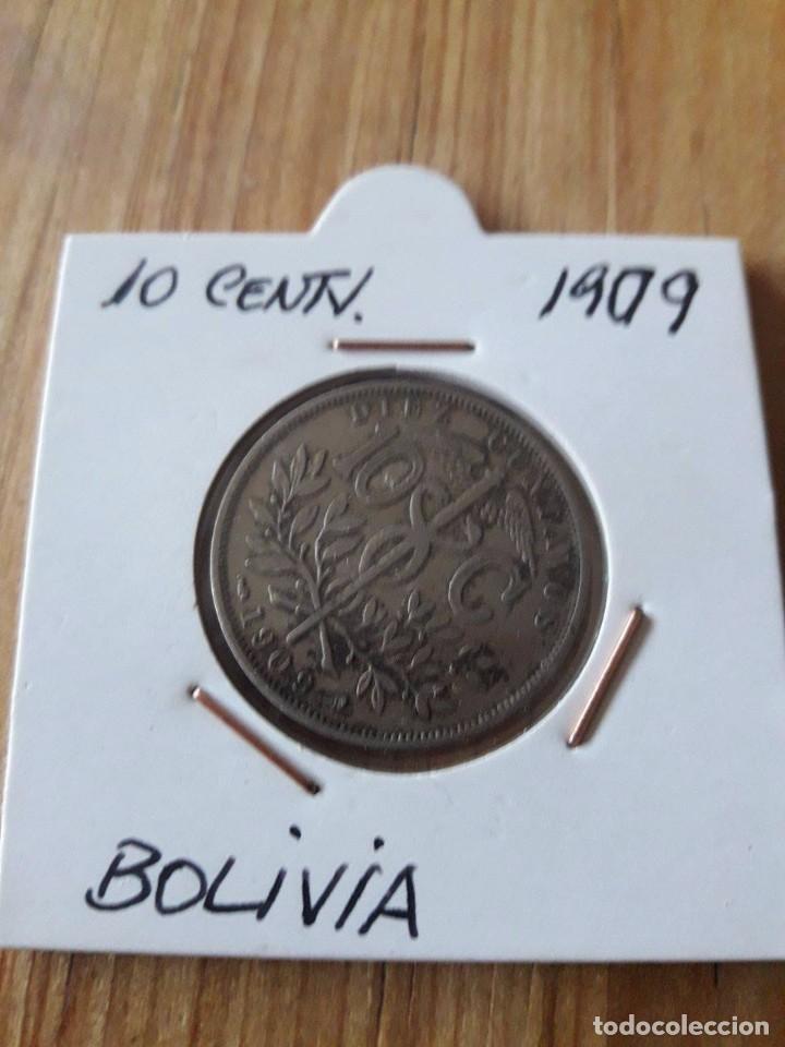 Monedas antiguas de Am&eacute;rica: MONEDA DE 10 CENTAVOS BOLIVIA / 1909 - Foto 1