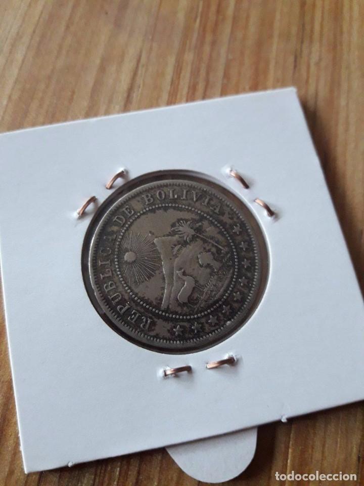 Monedas antiguas de Am&eacute;rica: MONEDA DE 10 CENTAVOS BOLIVIA / 1909 - Foto 2