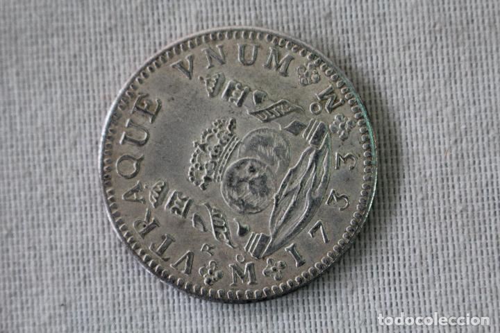 Monedas antiguas de Am&eacute;rica: &iexcl;&iexcl; RARISIMA REPLICA!! Moneda de 8 REALES de FELIPE V. A&ntilde;o 1733. MEXICO. Ensayador F. HOLLANDIA.