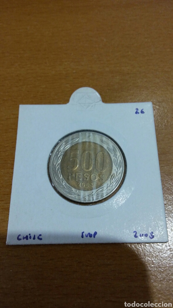 Monedas antiguas de Am&eacute;rica: Moneda chile. 500 pesos 2008 - Foto 1