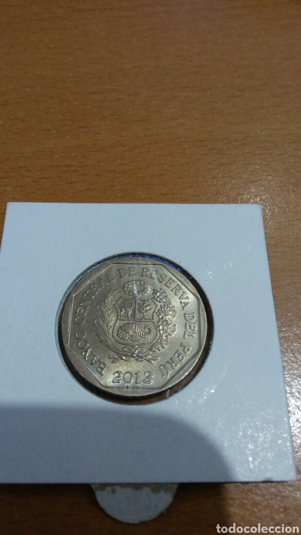 Monedas antiguas de Am&eacute;rica: Moneda del Per&uacute; un sol 2013 - Foto 2