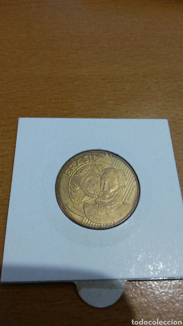 Monedas antiguas de Am&eacute;rica: Moneda de 25 c&eacute;ntimo de Brasil a&ntilde;o 2004 - Foto 2