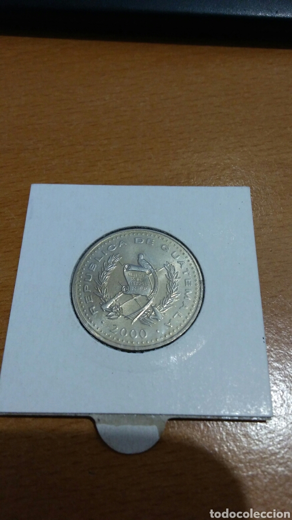 Monedas antiguas de Am&eacute;rica: Moneda de Guatemala 25 centavos a&ntilde;o 2000 - Foto 2