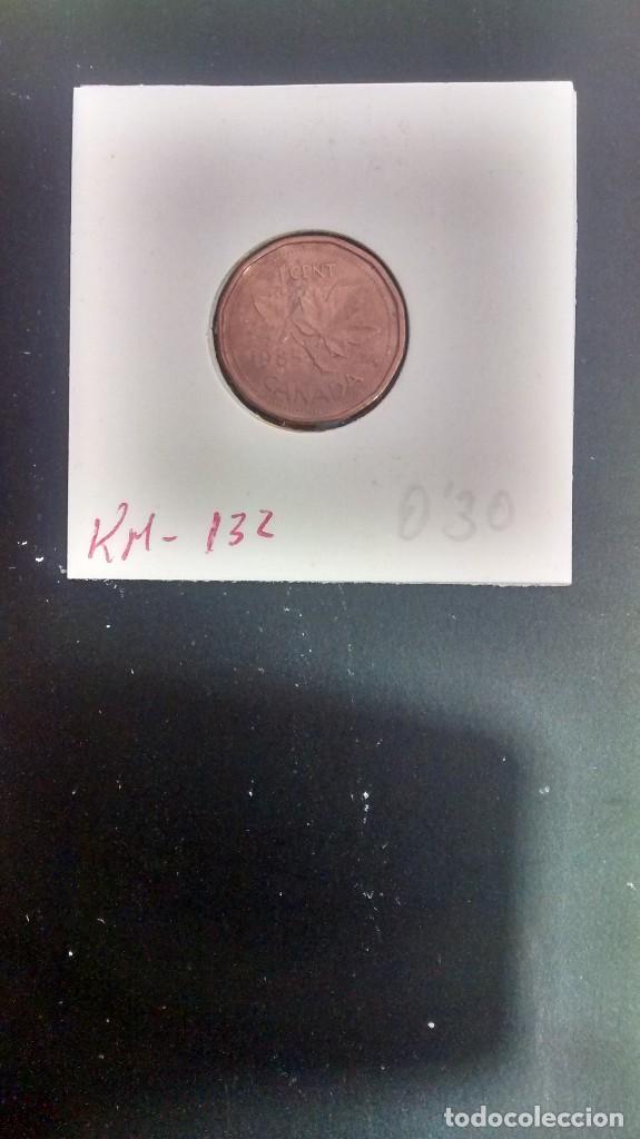 Monedas antiguas de Am&eacute;rica: CANADA 1 CENT 1985 KM 132 - Foto 2