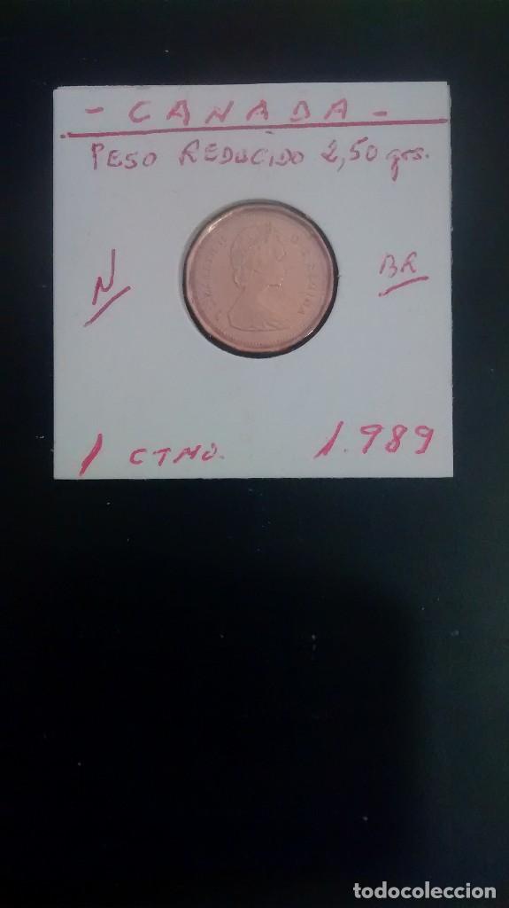 Monedas antiguas de Am&eacute;rica: CANADA 1 CENT 1989  KM132 - Foto 1