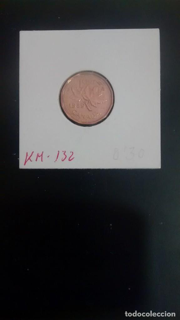 Monedas antiguas de Am&eacute;rica: CANADA 1 CENT 1989  KM132 - Foto 2