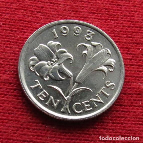 Monedas antiguas de Am&eacute;rica: Bermuda 10 cents 1993  bermudas - Foto 1