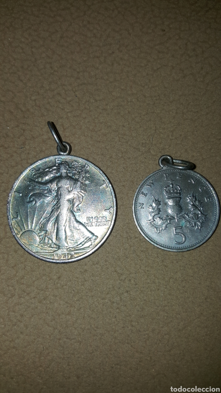 Monedas antiguas de Am&eacute;rica: Moneda medalla half dolar 1942 - Foto 1