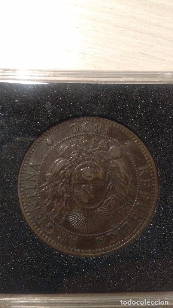 Monedas antiguas de Am&eacute;rica: moneda ARGENTINA 2 centavos 1890 - Foto 1