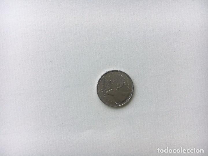 Monedas antiguas de Am&eacute;rica: MONEDA CANAD&Aacute; 25 CENTS 2008 - Foto 1
