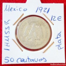 Monedas antiguas de América: MONEDA DE MEXICO - 50 CENTAVOS DE PLATA DEL AÑO 1921