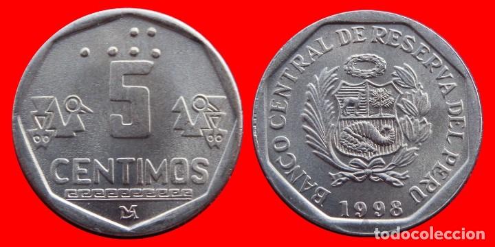 Monedas antiguas de Am&eacute;rica: 5 CENTIMOS 1998 SIN CIRCULAR PERU 0068SC - Foto 1