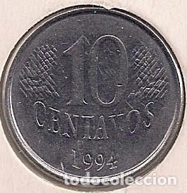 Monedas antiguas de Am&eacute;rica: Brasil - 10 centavos 1994 - KM#633 - Foto 1