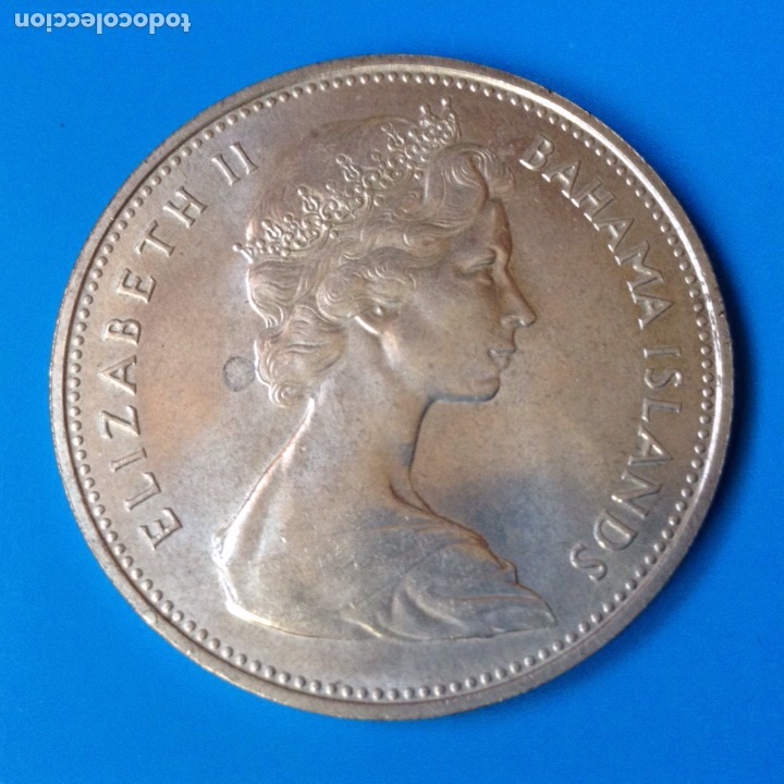 Monedas antiguas de Am&eacute;rica: BAHAMAS 2 DOLARES (DOLLARS) PLATA 1966 FLAMENCOS S/C