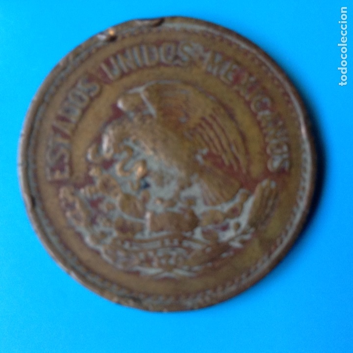 Monedas antiguas de Am&eacute;rica: M&Eacute;XICO 20 CENTAVOS BRONCE 1953 - Foto 2
