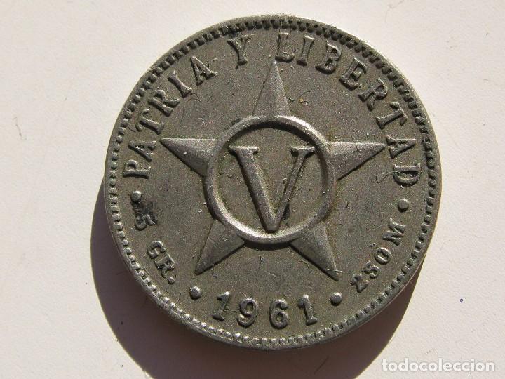 Monedas antiguas de Am&eacute;rica: CUBA , 5 CENTAVOS DE PESO DE 1961 - Foto 1