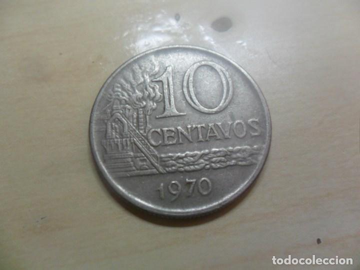 Monedas antiguas de Am&eacute;rica: BRASIL - MONEDA DE 10 CENTAVOS DE 1967 - Foto 2