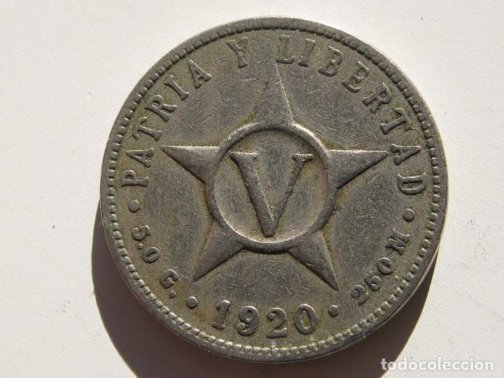 Monedas antiguas de Am&eacute;rica: CUBA , 5 CENTAVOS DE 1920 - Foto 1