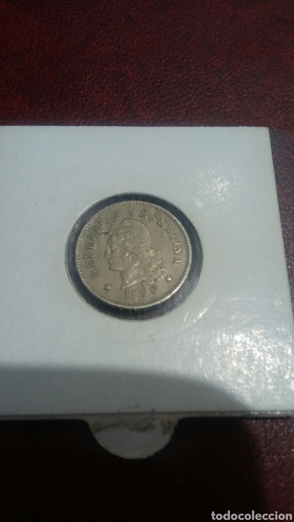 Monedas antiguas de Am&eacute;rica: Moneda argentina 10 cent 1920 - Foto 2