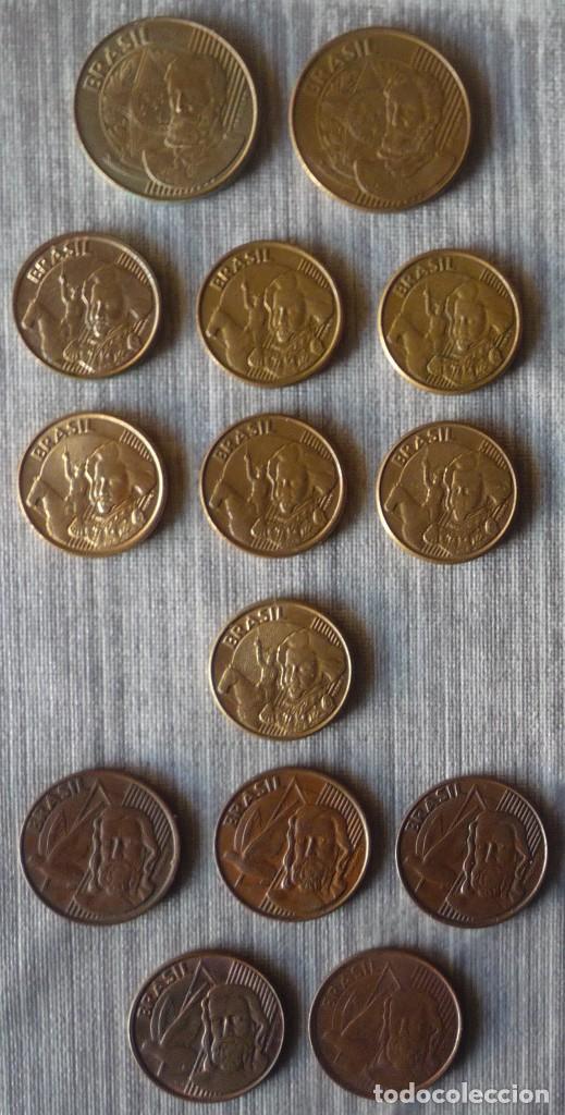 Monedas antiguas de Am&eacute;rica: LOTE DE 14 MONEDAS DE BRASIL - Foto 2